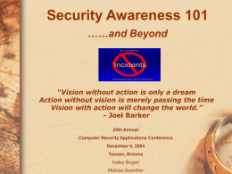 Security Awareness - IWS - The Information Warfare Site