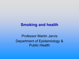 Smoking and health - University College London