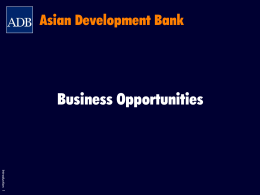 ASIAN DEVELOPMENT BANK History