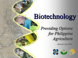 Biotechnology mentor's kit - International Service for the