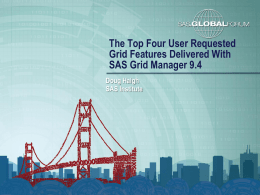 What's New is SAS Grid Manager 9.4