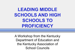 LEADING MIDDLE SCHOOLS AND HIGH SCHOOLS TO &hellip;