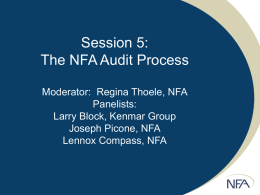 Preparing for an NFA Audit