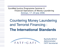 Key FATF Standards related to Non