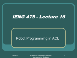 Introduction to Robotics Pt 2