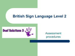 British Sign Language Level 2