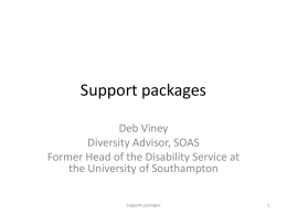 Support packages