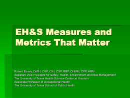 Meaningful Metrics? - University of California, Riverside