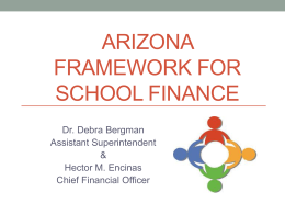 Arizona Framework for School Finance