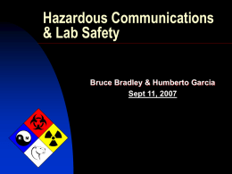 Hazcom & Lab Safety - California State University San Marcos