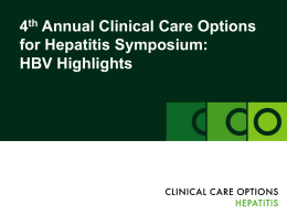 Clinical Care Options for Hepatitis Symposium: