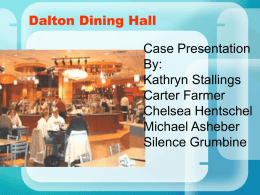 Dalton Dining Hall - Radford University