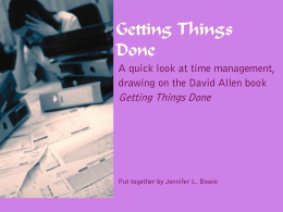 Getting Things Done - Georgia State University