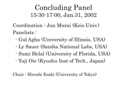Concluding Panel 16:00