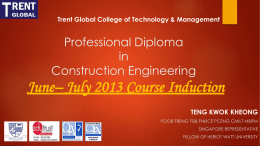 Professional Diploma in Construction Engineering