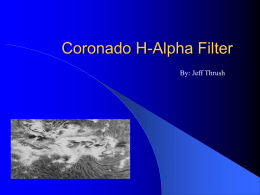 Hydrogen Alpha Filters