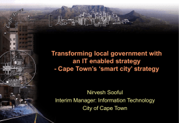 Cape Town's smart city strategy