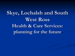 Current Services – Skye & Lochalsh