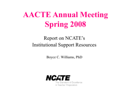 AACTE Annual Meeting Spring 2008