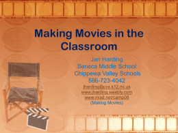Making Movies in the Classroom
