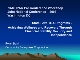 Wellness and Recovery Conference 2007