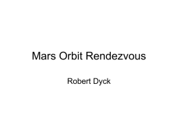 Mars Orbit Rendezvous - The Mars Homestead Project