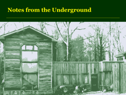 Notes from the Underground - Home page, Moore Partners