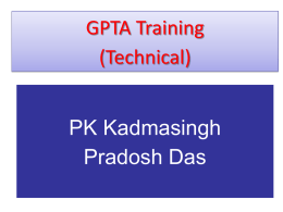 gpta trainning technical session