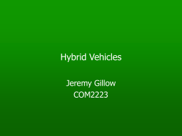 Hybrid Vehicles