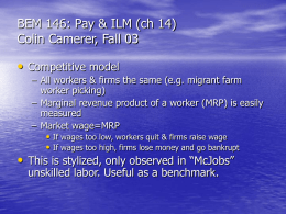BEM 146: Pay & ILM (ch 14) - California Institute of