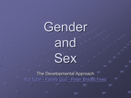 Gender and Sex - Psychology :: The University of Utah