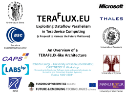 TERAFLUX FP7-ICT-2009-4 - Istituto Nazionale di Fisica