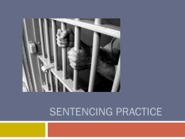 Sentencing practice