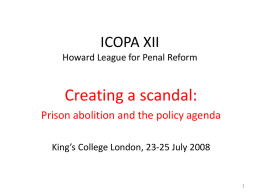 What is punishment for? - Howard League for Penal Reform