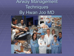 Airway Crises Tools By Hwan Joo MD*