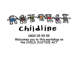 The Child Justice Bill - Democracy Development Programme