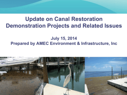 Monroe County Canal Management Master Plan