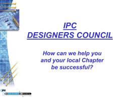 IPC DESIGNERS COUNCIL MANAGEMENT PRESENTATION