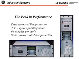 ALPS Introduction - GE Digital Energy