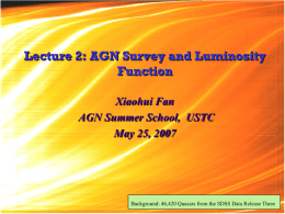 AGN Surveys and Luminosity Function