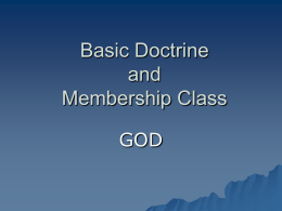 Basic Doctrine