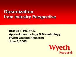 Opsonization from Industry Perspective