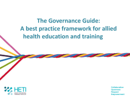 Title Slide - Health Education and Training Institute (HETI)