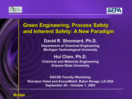 Green Engineering - Minerals Processing Research Institute