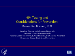 HIV Testing Practices