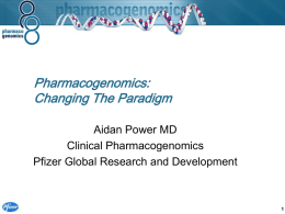 Pharmacogenomics: Changing The Paradigm