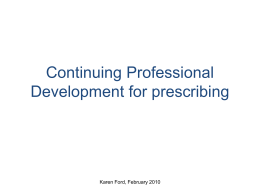 CPD for prescribing