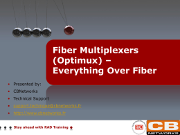 Fiber Multiplexers