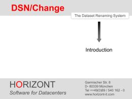 DSN/Change - horizont