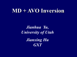 Impact of MD on AVO Inversion